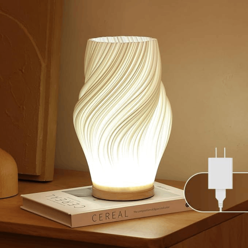 French Cream 3D Desk Lamp Bulk