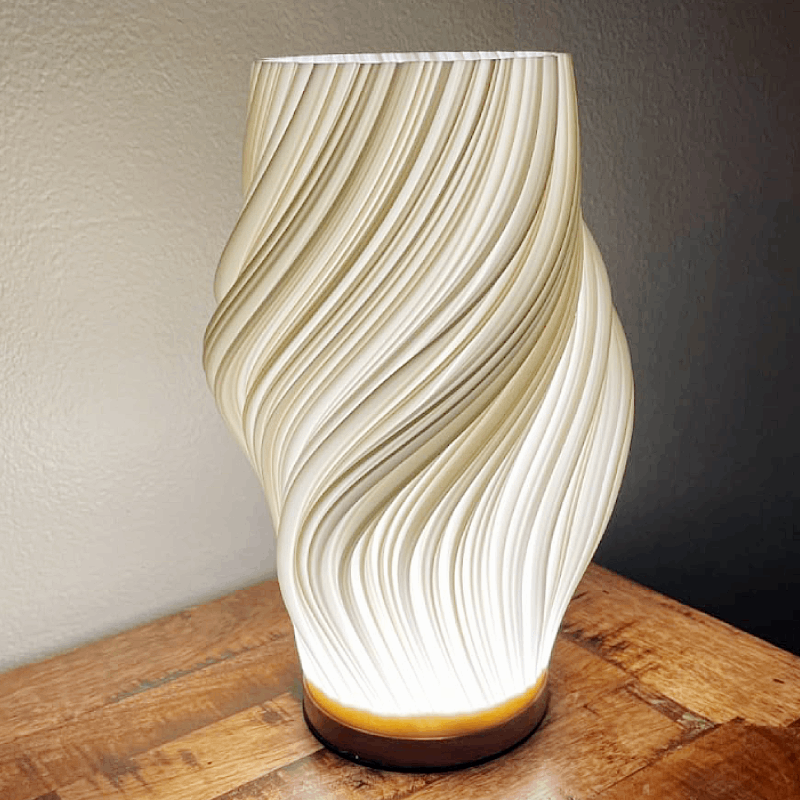 French Cream 3D Desk Lamp Bulk