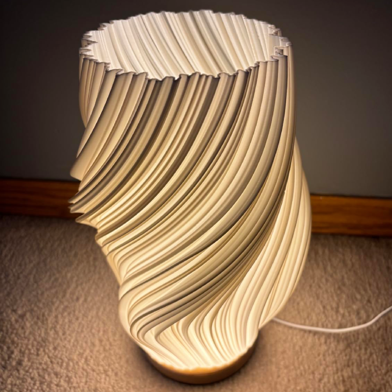 French Cream 3D Desk Lamp Bulk