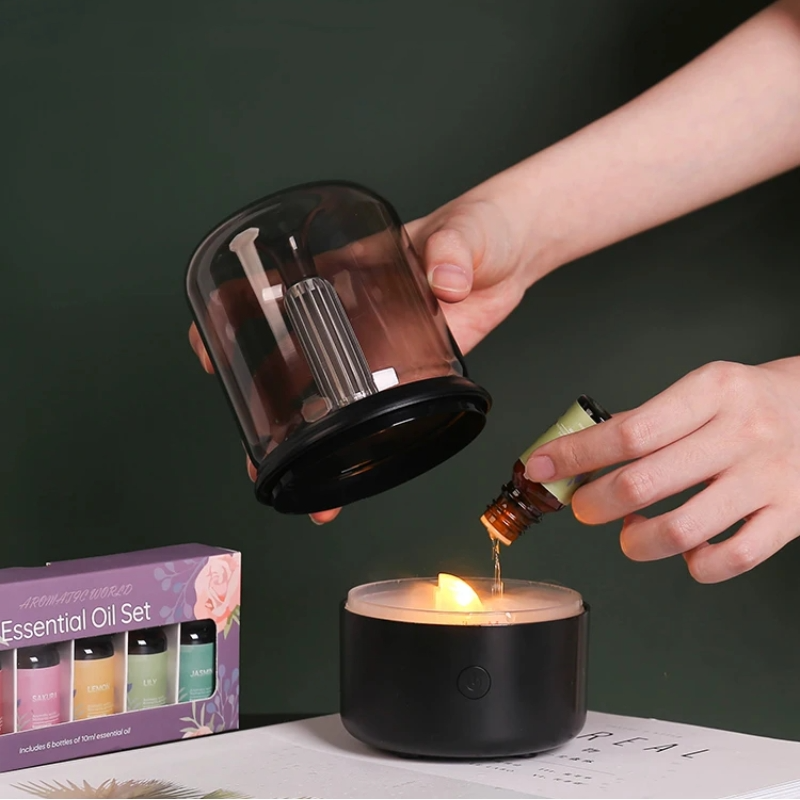 Candlelight Flame Aroma Diffuser Lamp