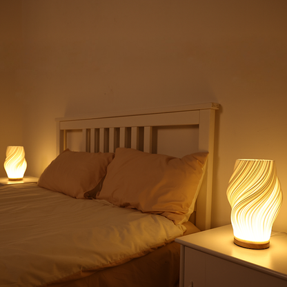 French Cream 3D Desk Lamp Bundle