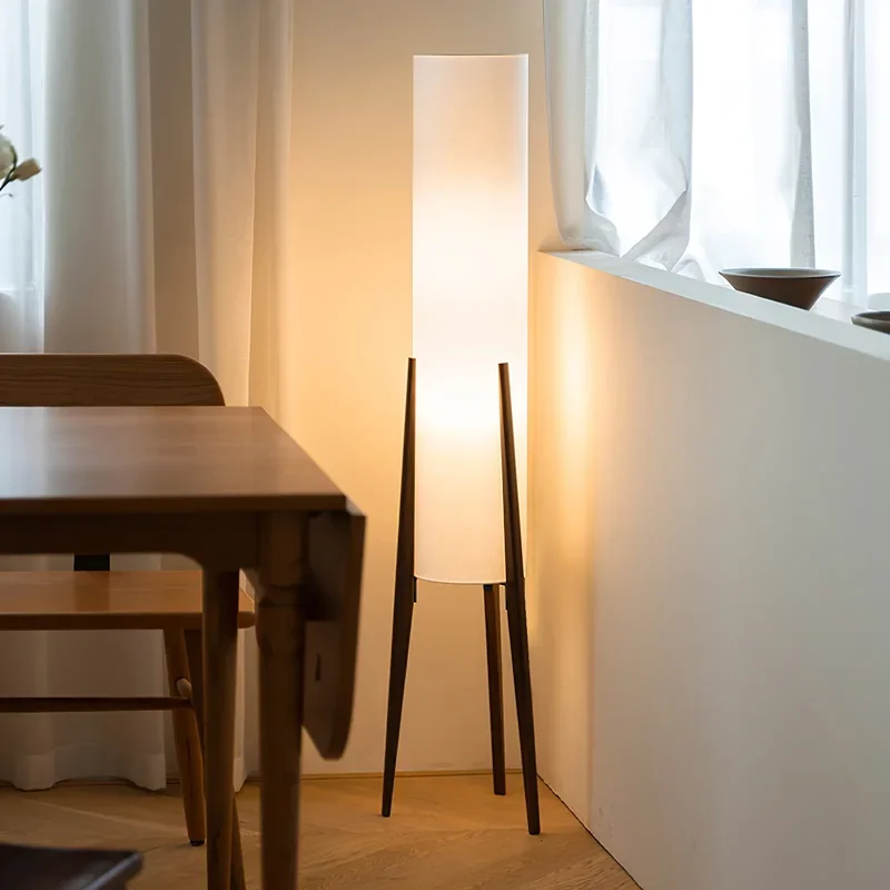 Japanese Solid Walnut Wood Floor Lamp – Klarako Japanese Solid Walnut Wood Floor Lamp – Klarako