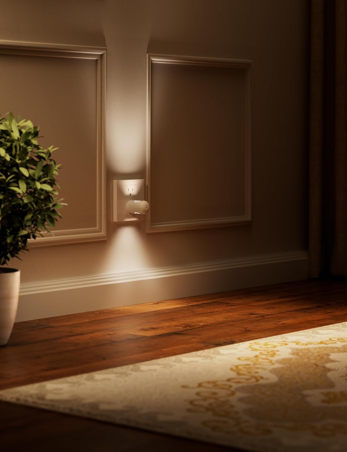 Plug-In LED Night Lights - Warm 2700K with Auto Sensor