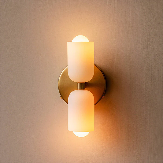 Luxe Ivory Twin Light Wall Sconce