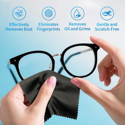 2-Pack Ultra Soft Microfiber Cleaning Cloth - Streak Free (6" x 7" )