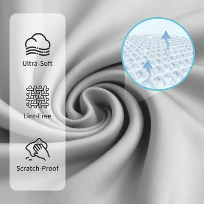 2-Pack Ultra Soft Microfiber Cleaning Cloth - Streak Free (6" x 7" )