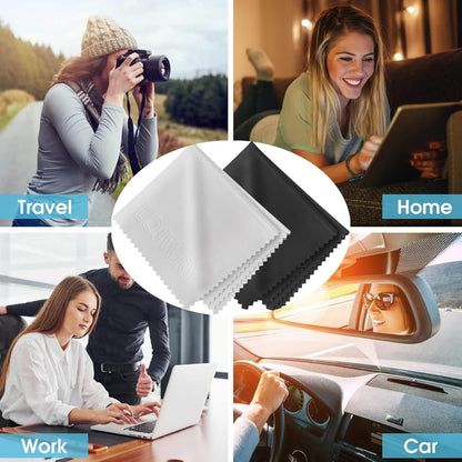 2-Pack Ultra Soft Microfiber Cleaning Cloth - Streak Free (6" x 7" )