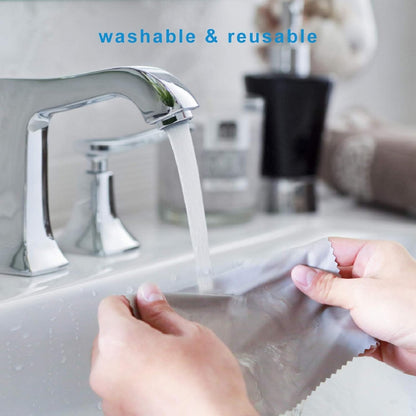 2-Pack Ultra Soft Microfiber Cleaning Cloth - Streak Free (6" x 7" )